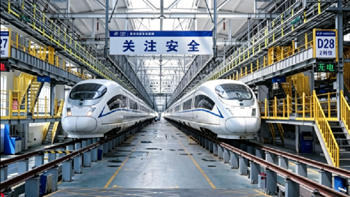 <b>深夜守护高铁运维！激光安防系统，做动车检修库的隐形安全卫士</b>